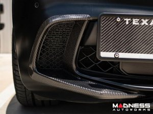 Alfa Romeo Stelvio Carbon Fiber Front Bumper Flaps - Quadrifoglio